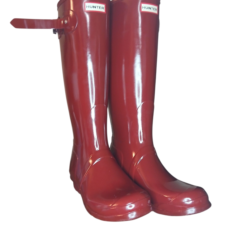 HUNTER CLASSIC  GLOSSY RED RAIN BOOTS